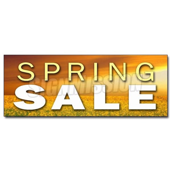 Safety Sign, 48 in Height, Vinyl, 18 in Length, Spring Sale